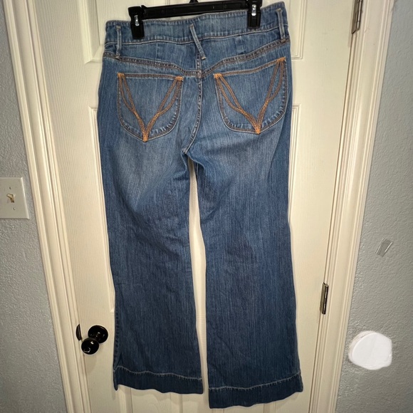 Old Navy Classic Blue Flare Boho Bootcut High Rise Women's Stretch Jeans Sz 12 - Picture 3 of 11